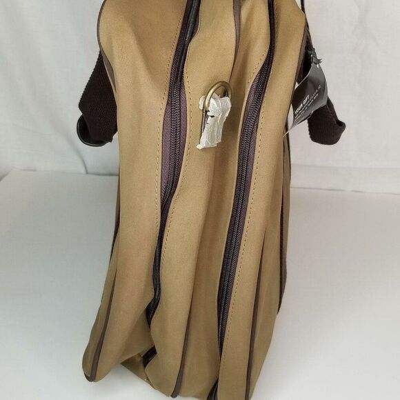 Aramis Jet Setter Large Overnight Luggage Bag Brown Promo 19" New - Picture 10 of 12